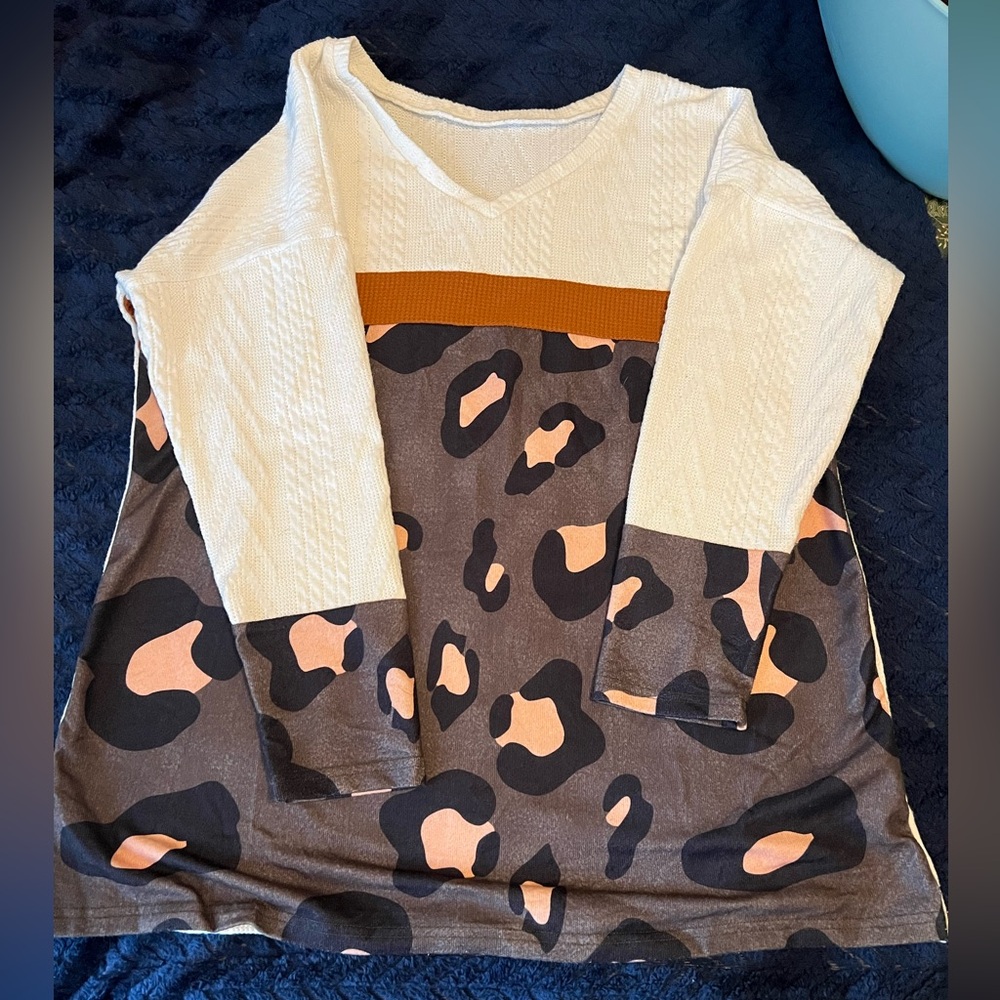 Waffle textured, long sleeve